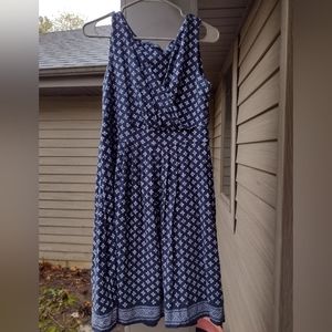 Lands End fit and flare dress